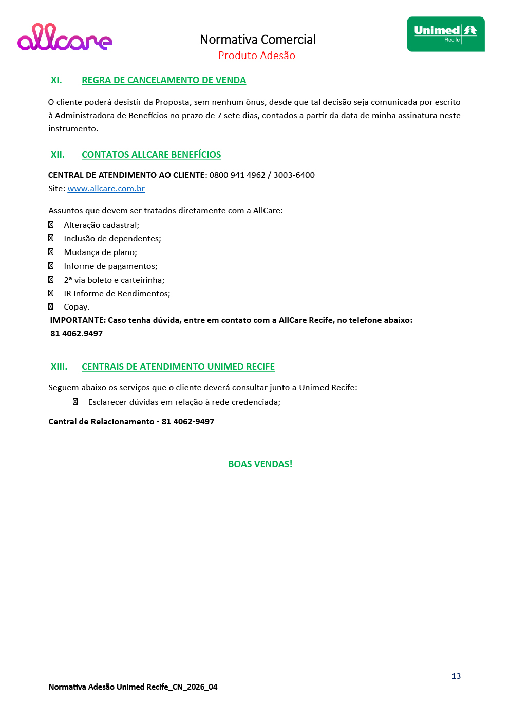 Proposta Allcare